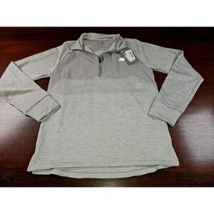 New Balance Heat Grid 1/4 Quarter Zip Polo Gray Mens Size Small New With Tags